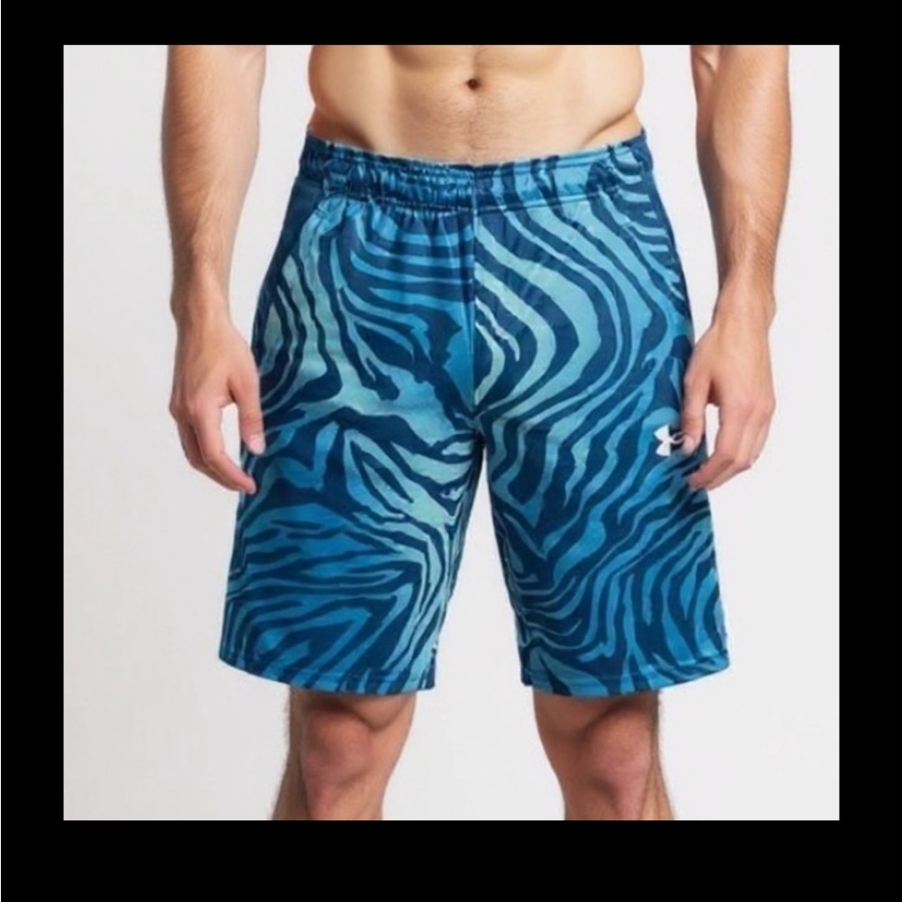 NWT Under Armour - Mens Baseline 10" Print Short Shorts - Picture 7 of 7
